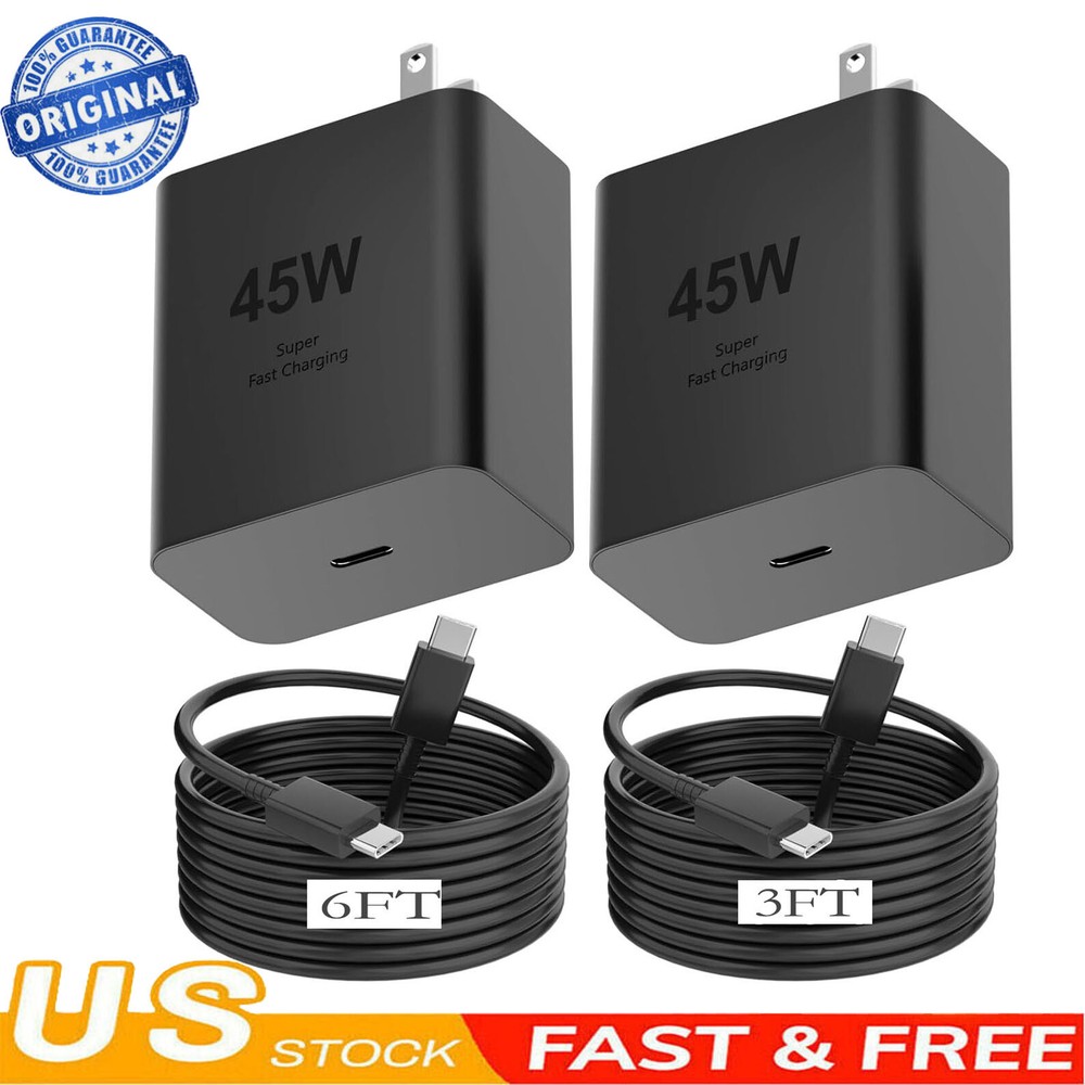 45W Fast USB-C Wall Charger for Samsung Galaxy A16 A26 A36 A56 A15 A35