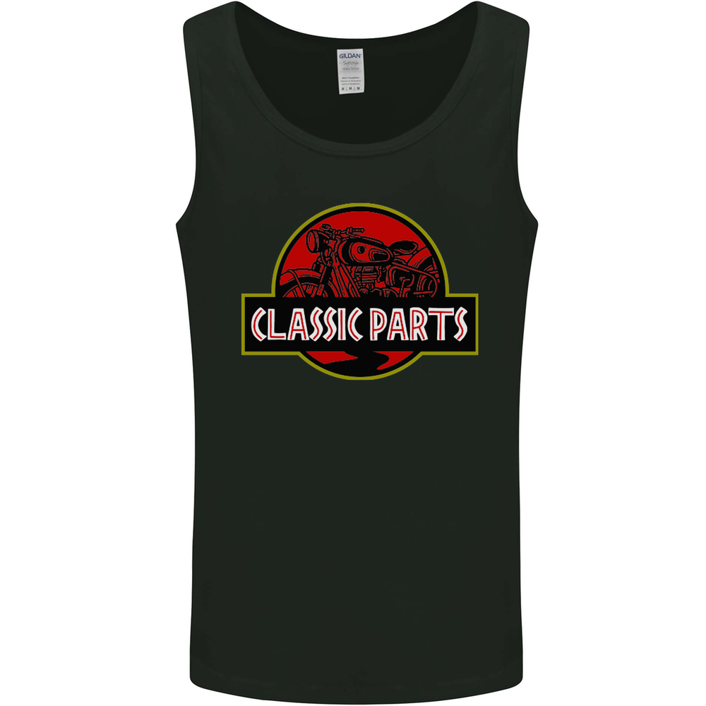 Classic Motorcycle Parts Motorbike Biker Mens Vest Tank Top