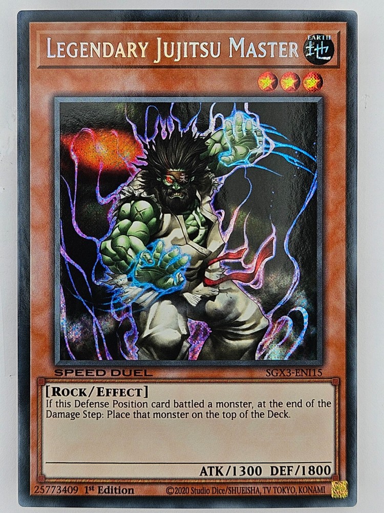 Yu Gi Oh Legendary Jujitsu Master Secret Rare SGX3-ENI15  