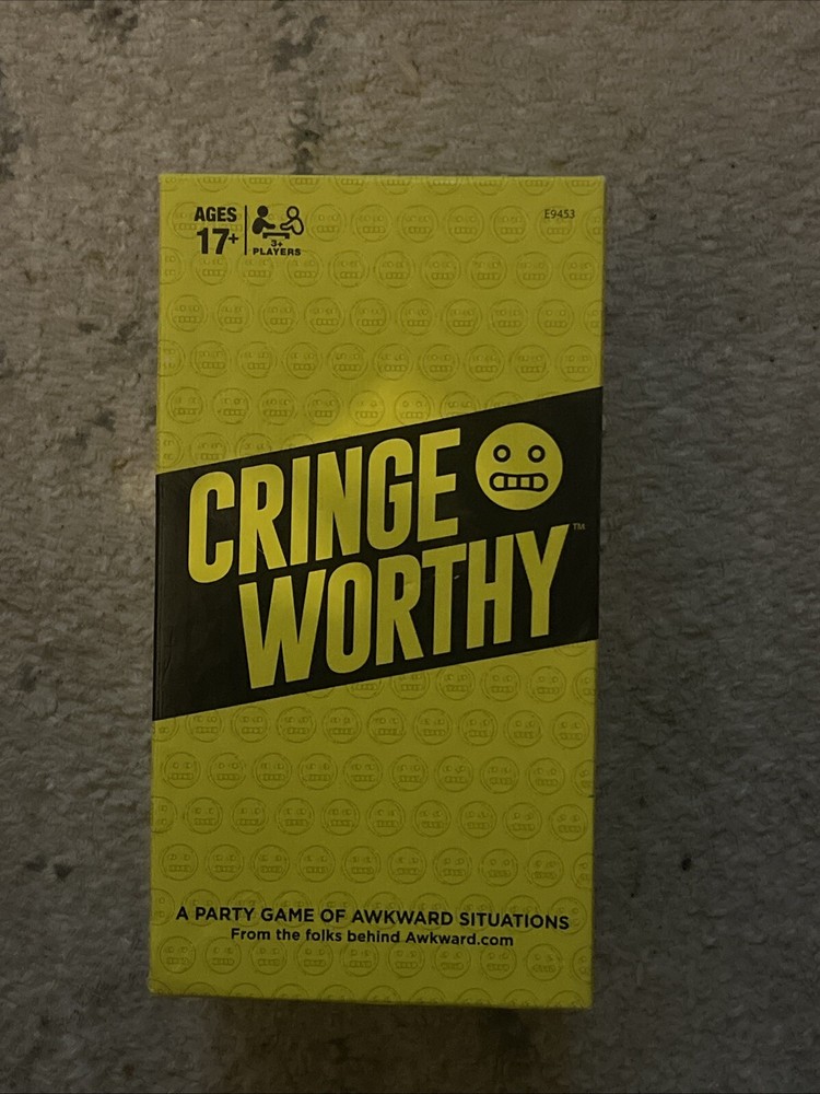 CRINGE WORTHY PARTY GAME AWKWARD SITUATIONS CARDS 17+ HASBRO MIN 3 PLAYERS