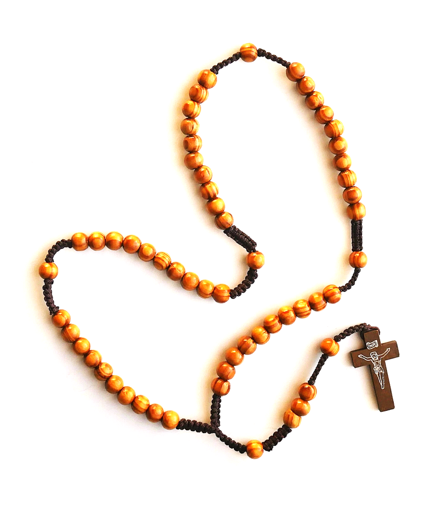 BIG Beads / Cord Wood Rosary (2 Pack)
