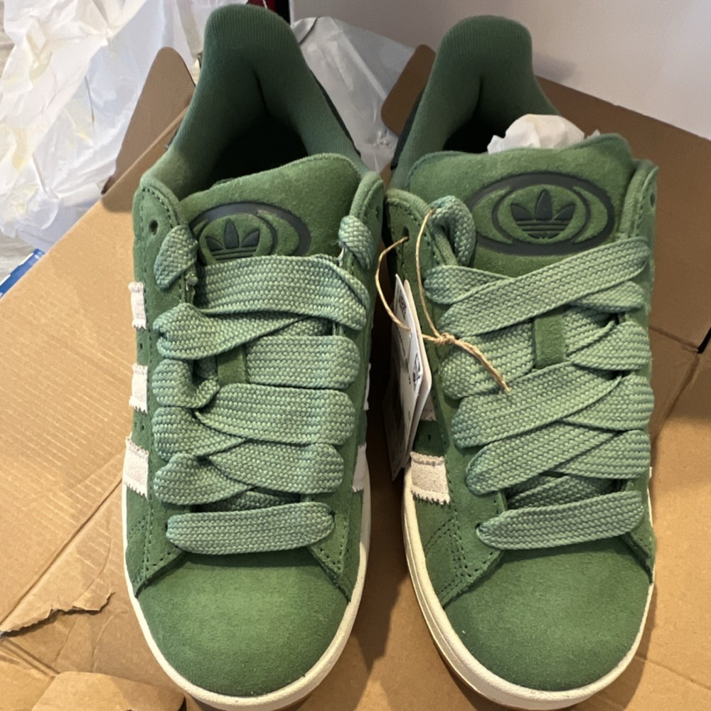 adidas Campus 00s W Preloved Green Lace Up Logo Suede Women's Sneakers JR0104