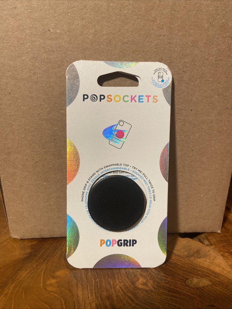 PopSockets Swappable PopGrip for Phones & Tablets - Black 800470