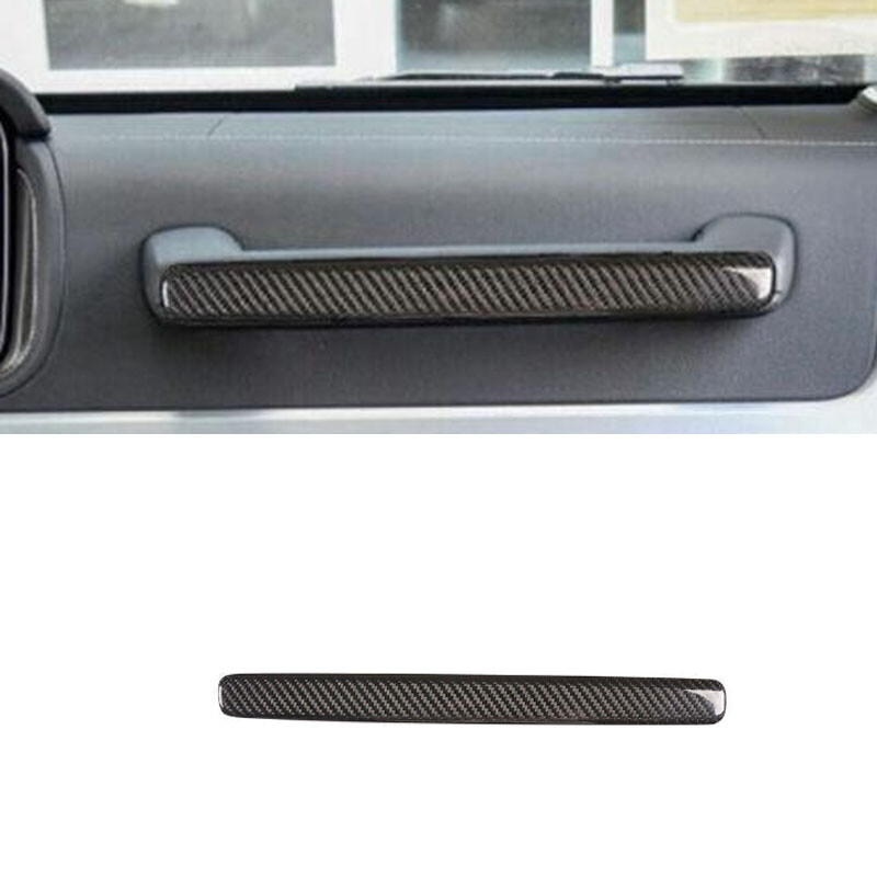 Dry Carbon Fiber Dash Co-Pilot Storage Box Handle Cover For Benz G-Class 2019-24