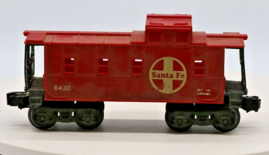 Lionel O Gauge 6430 Santa Fe SP-Type Caboose 1:48 Scale Red Weathered