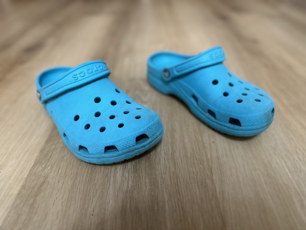 ADULT CROCS Clogs Clog Women 7Men 5 Comfort Slip-On Shoes TEAL TURQUOISE