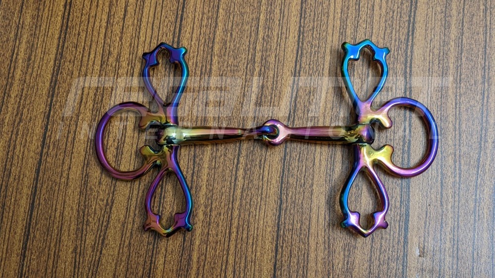 Handmade Butterfly Bit In Multy Colors, Equestrian Gift, Horse Lover Accessories