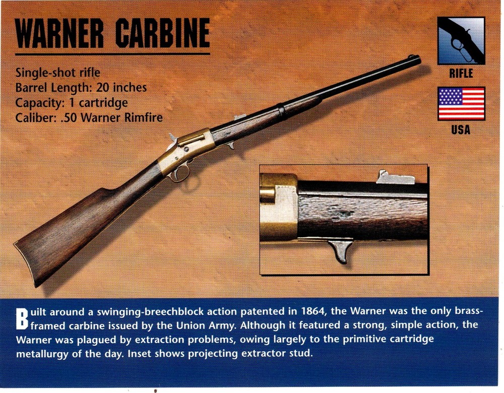 Warner Carbine Rifle Classic Firearms Photo Card u