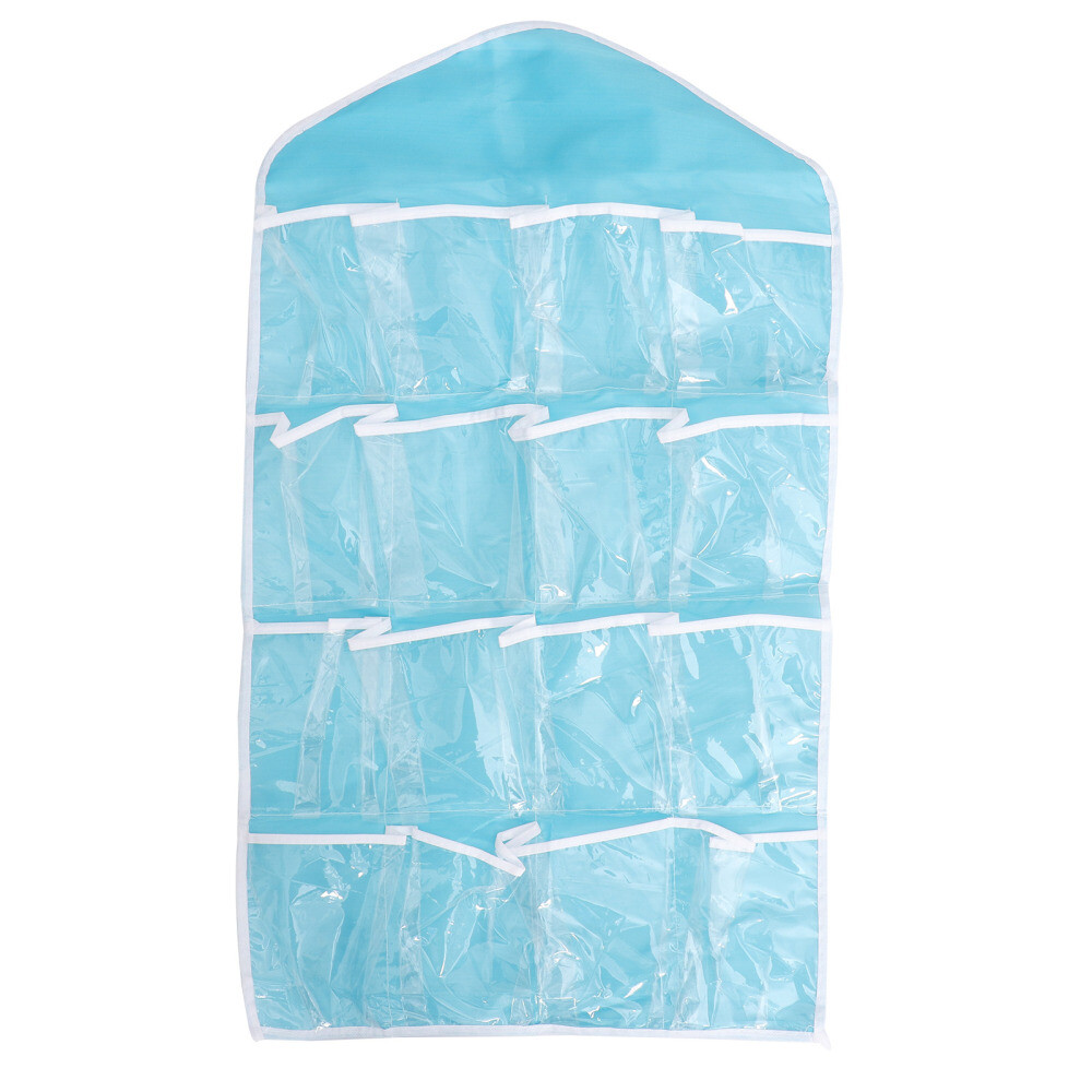 16 Pockets Office Organizer Underwear Sock Storage Organizer 16 Grid Hanging Bag