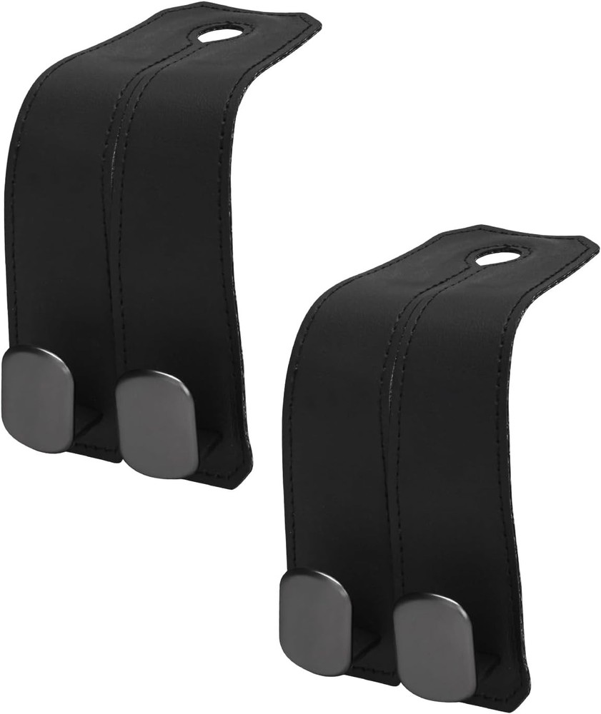 2 Pcs Car Hooks for Headrest, Adjustable Vehicle Seat Back Organizers and Storag