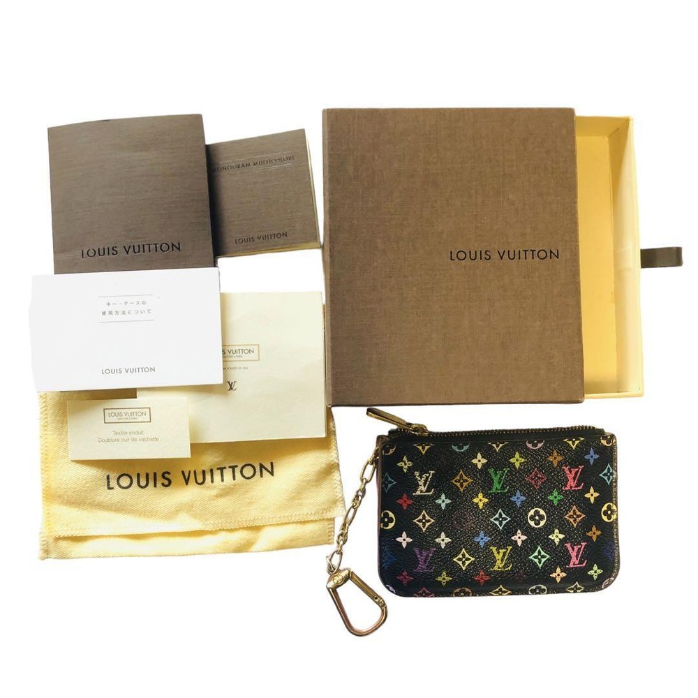 Louis Vuitton Monogram Pochette Cles Key Coin Case CA4121 Pre-Owned with Box