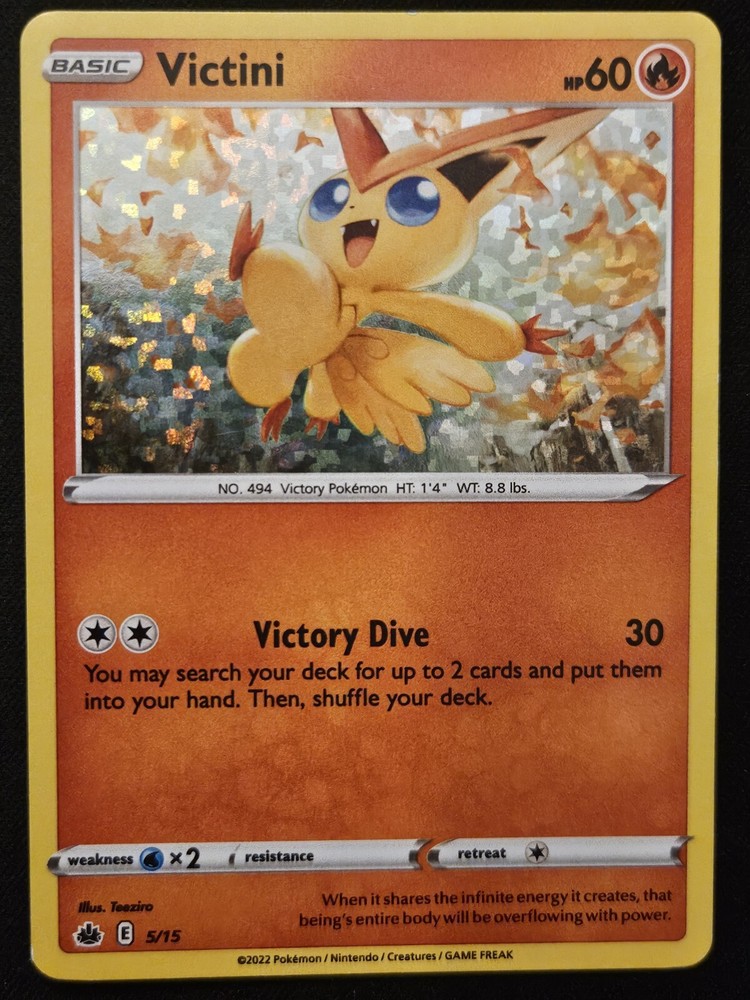 Victini 5/15 McDonald’s Match Battle Confetti Holo Promo Pokémon TCG 2022 NM