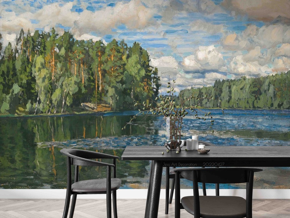 3D Landscape Oil Painting Wall Murals Wallpaper Murals Wall Sticker 35
