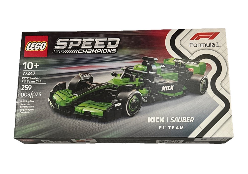 LEGO Speed Champions 77247 F1 Team C44 Sauber 259 Pieces Brand New