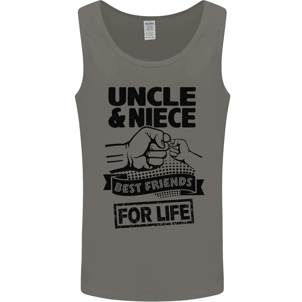 Uncle & Niece Friends for Life Funny Day Mens Vest Tank Top