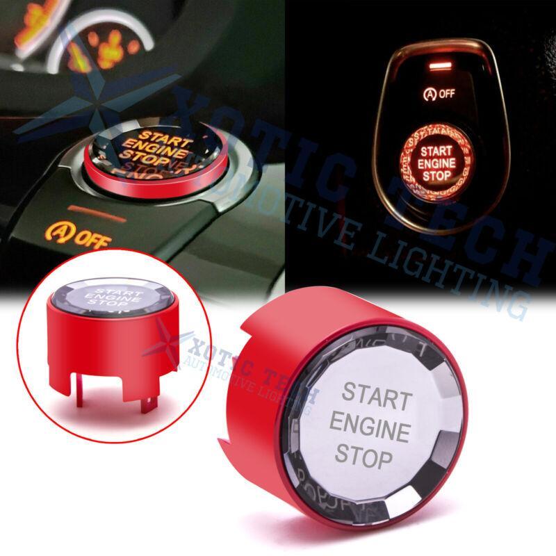 Crystal Engine Start Stop Button Cover Red  for BMW 1 2 3 4 5 7 Series X1 X3 X5
