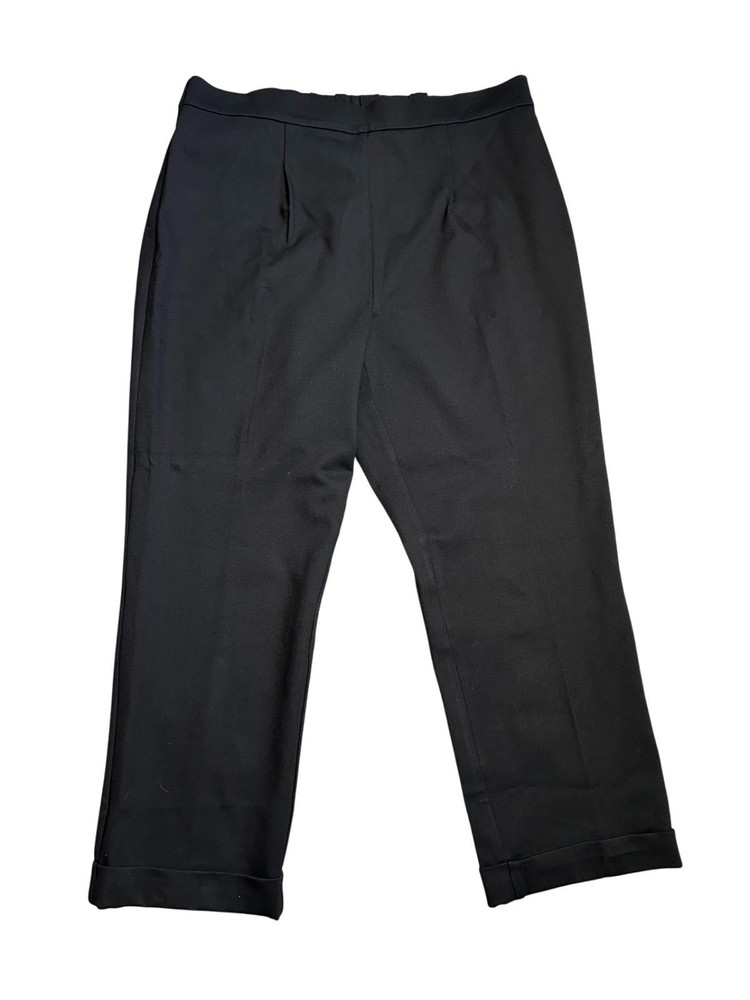 NWT Ann Taylor Pants Women's XL Black The Ankle Slim Leg Bi-Stretch High Rise