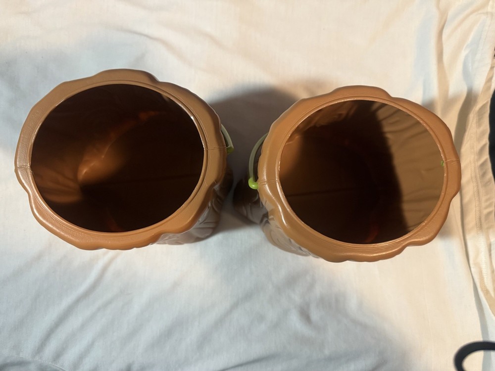Bundle of TWO  New Target Bullseye Plastic Tree Stump Bucket