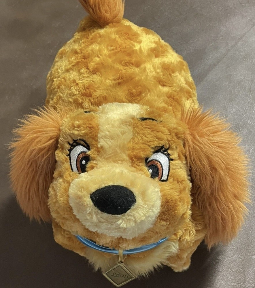 WDW Official Retired Disney LADY Tramp Pillow Pet Plush Stuffed Animal Sleepover