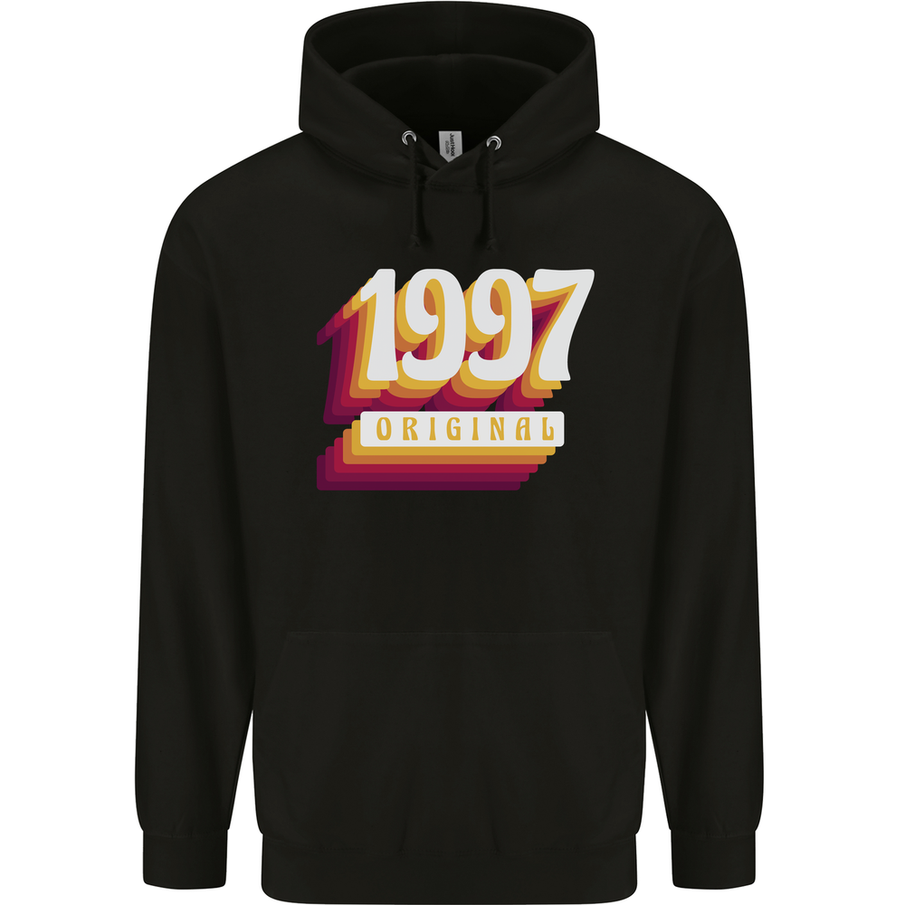Retro 28th Birthday Original 1997 Mens 80% Cotton Hoodie