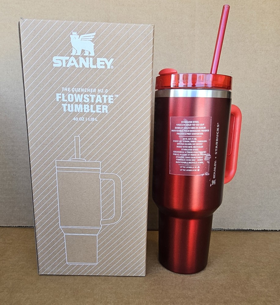NEW Starbucks X Stanley 2023 Holiday Red 40 oz Tumbler Limited Edition Rare