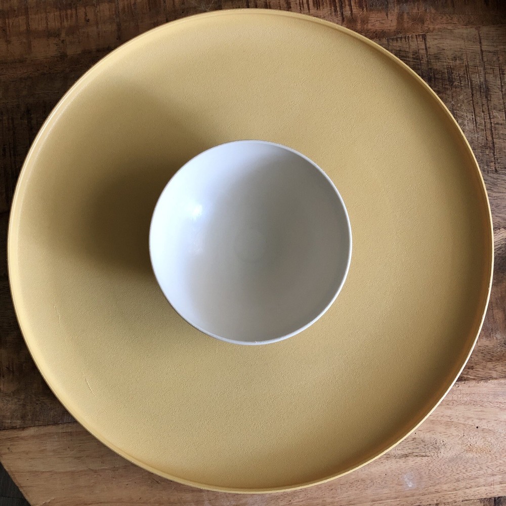 Retro Tupperware Dip-n-Serve Chip & Dip Tray Bowl 492-5 for Stylish Snacking