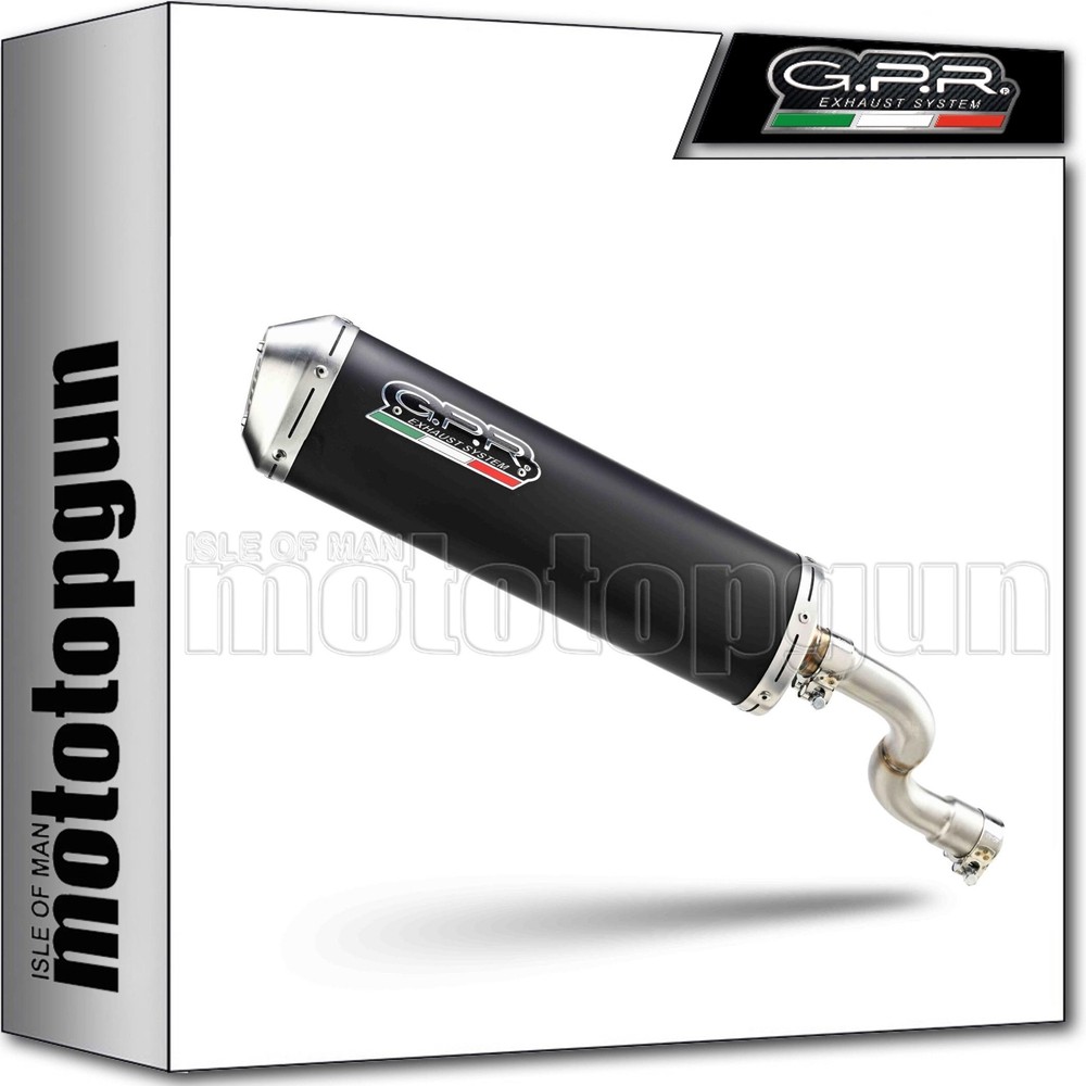 full system exhaust black gpr for piaggio vespa 125 gts-gtv-super 2013 13