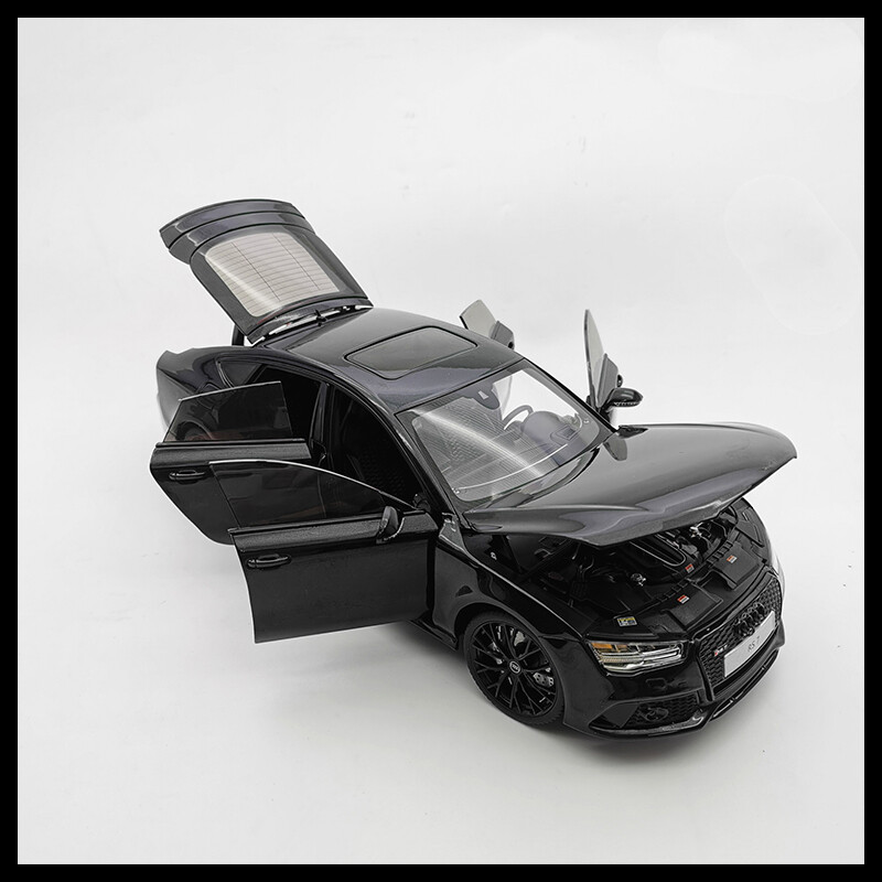 Kengfai 1:18 Audi RS7 Sportback Black Alloy Vehicle Diecast Model Car Replica