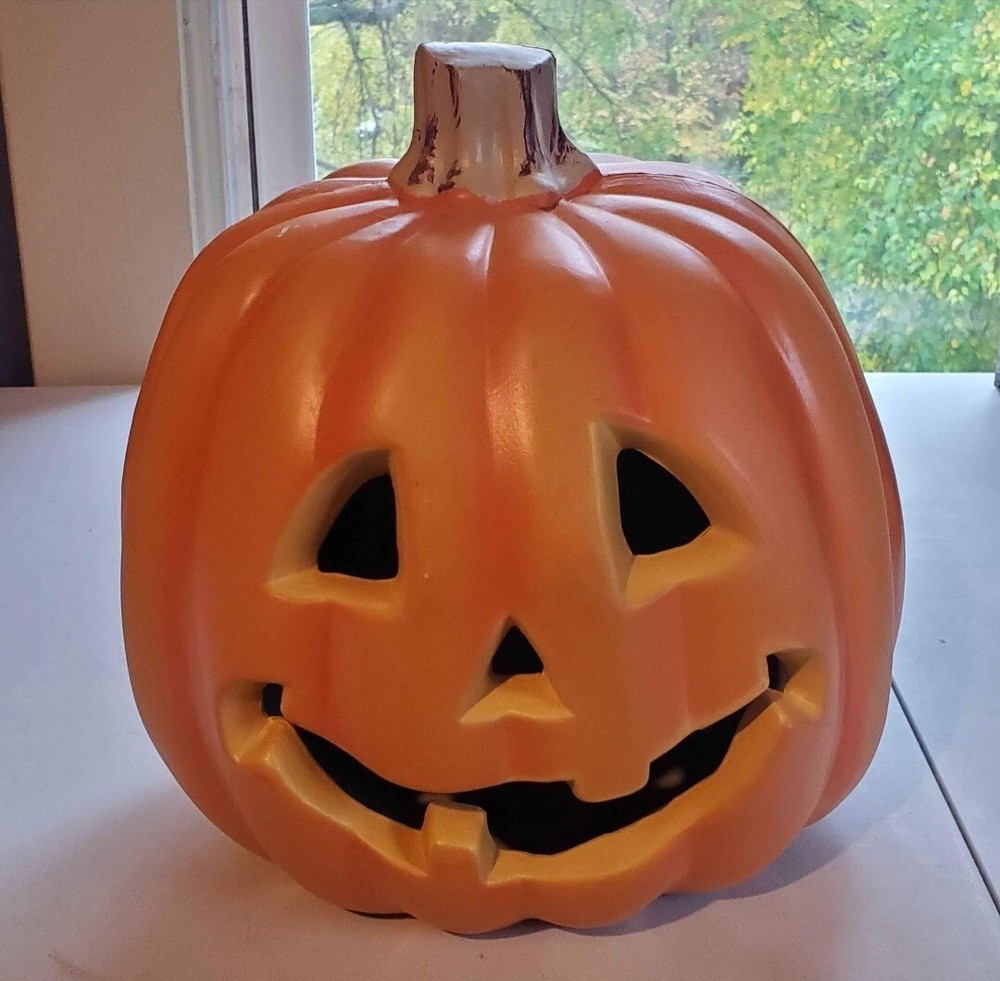 Halloween Jack O Lantern Pumpkin Light Decoration Very Good Condition Fast Ship