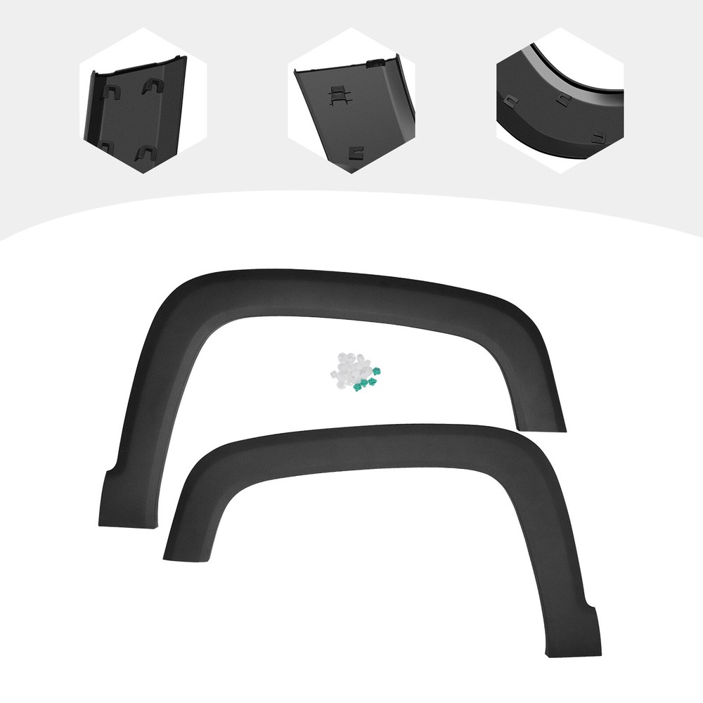 Front Fender Flare Molding Left & Right Side Fit 2014-2017 2018 Jeep Cherokee US