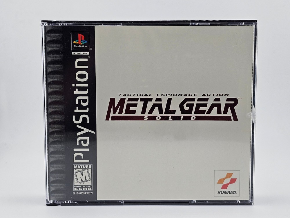 Sony Playstation 1 PS1 Metal Gear Solid Disc + Case Cleaned & Tested