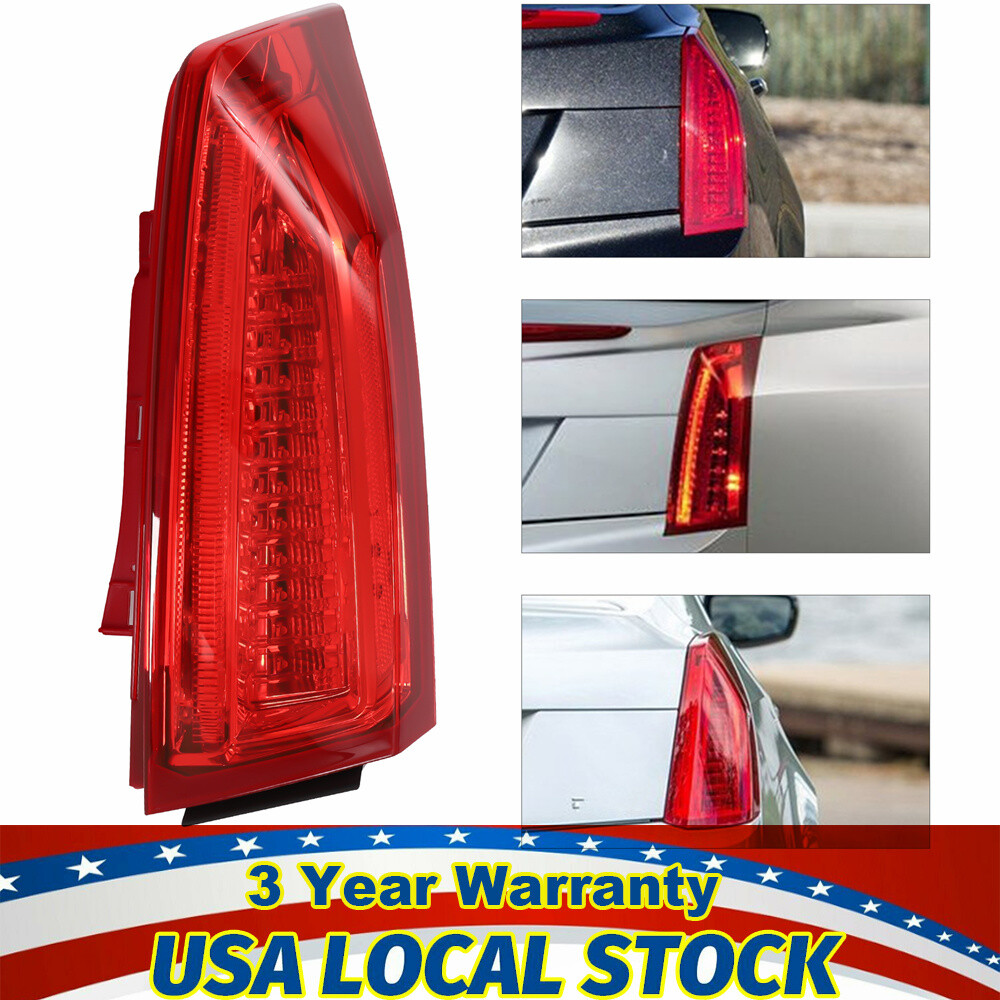 FOR 13-18 Cadillac ATS Passenger Right Side Red Full LED DRL Signal Tail Light 6