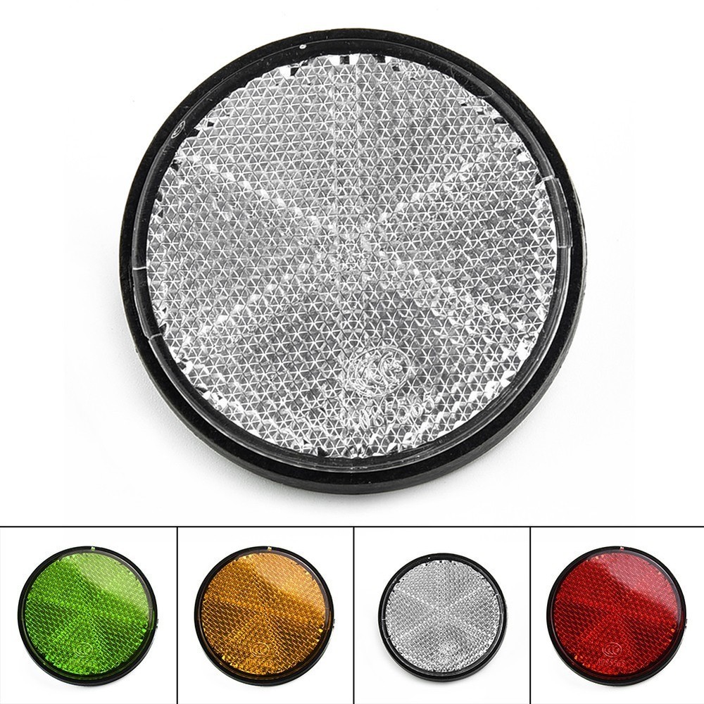 Green Round Bike Reflector – Cycling Safety Accessory for Bicycles