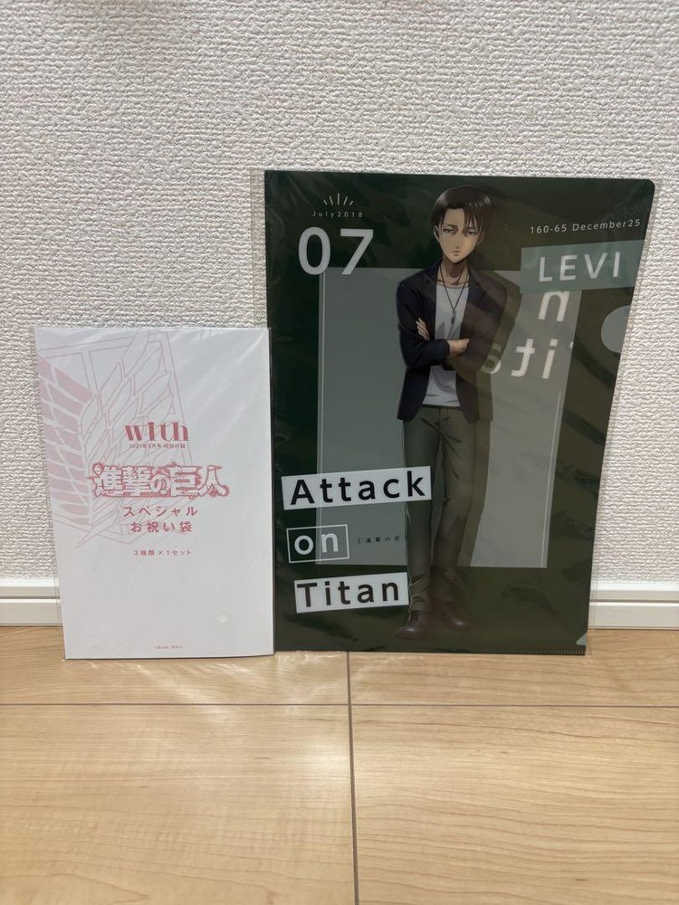 Attack On Titan Clear File Levi Celebration Bag