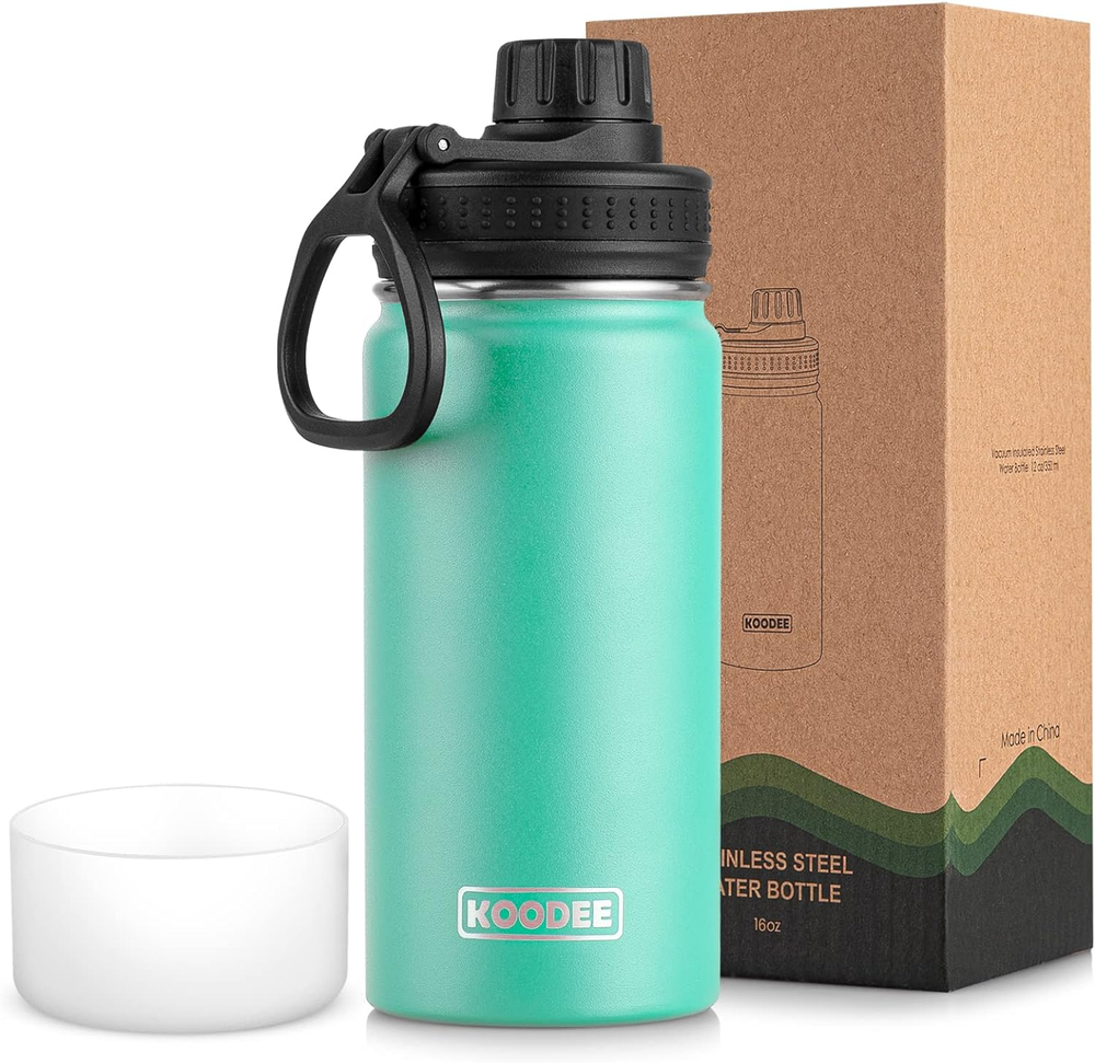 Water Bottle for School-16 Oz Stainless Steel Triple Wall Vacuum Insulated Water