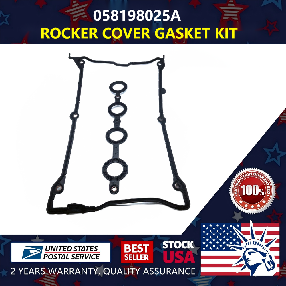 New Volkswagen Audi 1.8T Valve Cover Gasket Set 058198025A VS50531R VS50352