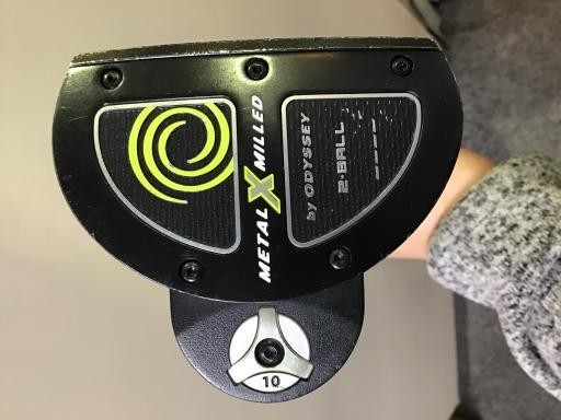 Odyssey Metal X Milled 2 Ball Putter 34 Inch Golf Club