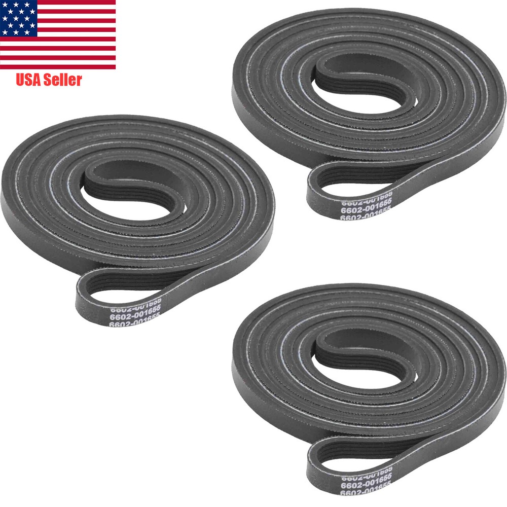 3Pack Samsung Kenmore Dryer Belt 6602-001655 AP4373659 PS2407938 349533 Replacement