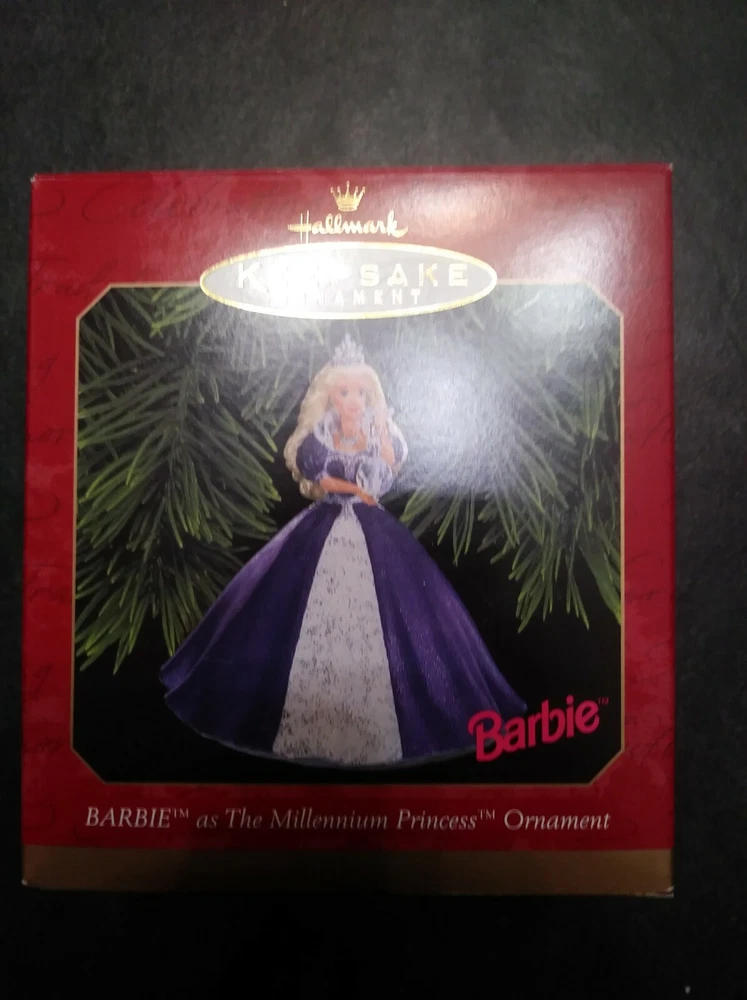 Vintage Hallmark Figure Ornament Princess Barbie's Christmas Ornaments