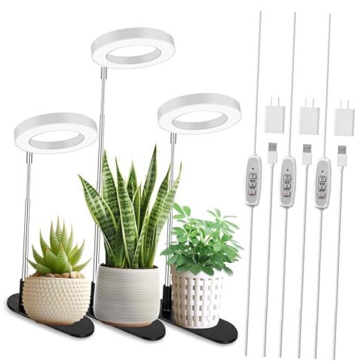 Grow Light, 48 LEDs Plant Light for Indoor Plants, 3 Pack 3.54