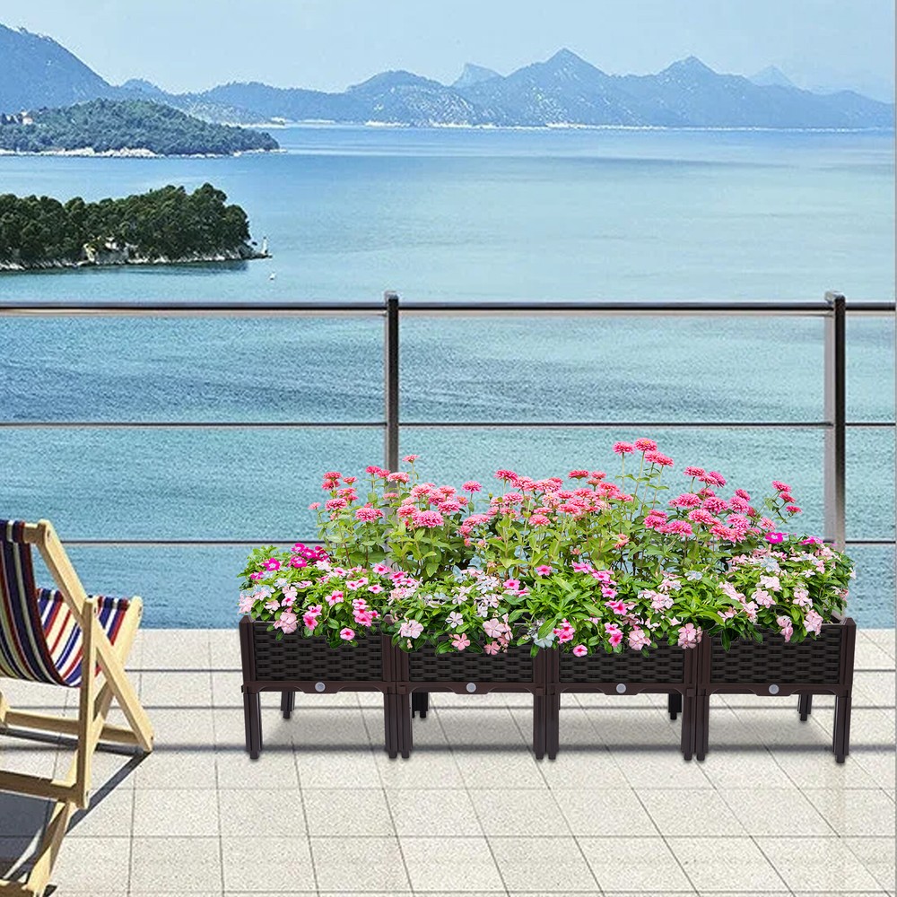 PLANTER BOX W/ LEGS FOR VEGETABLE/FLOWER OUTDOOR OVERHEAD GARDEN BOX