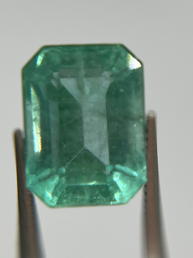 1.89 Ct Natural Emerald – Emerald Cut Green Loose Gemstone 8.15 x 6.07 EM54