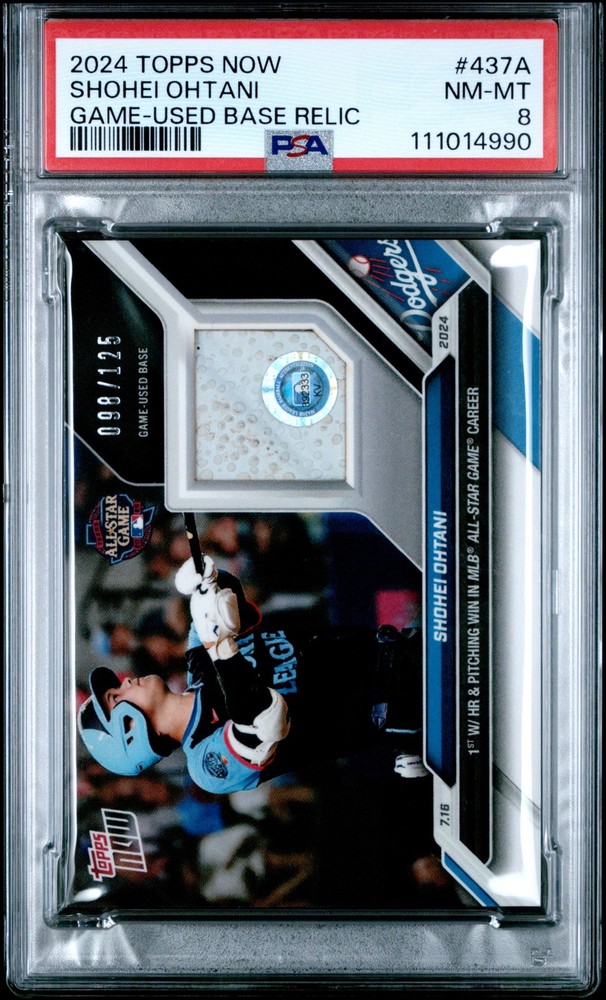 2024 Topps Now - Shohei Ohtani #437A Game Used Base Relic