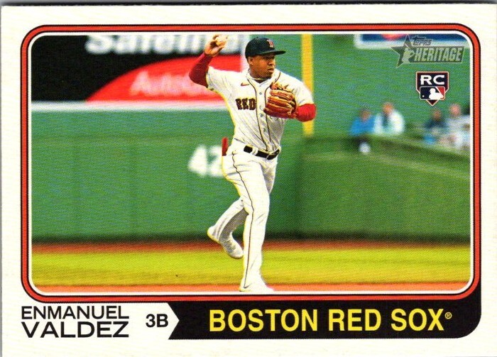 2023 Topps Heritage High Number - #631 Enmanuel Valdez (RC)