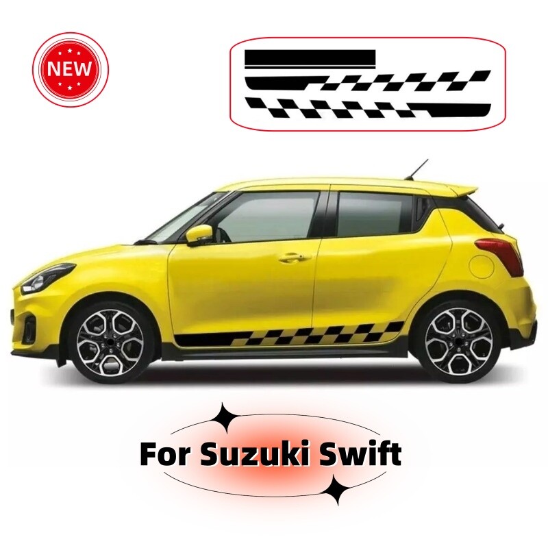 Suzuki Swift Side Skirt Hood Door Decal Sticker Graphics Stripes