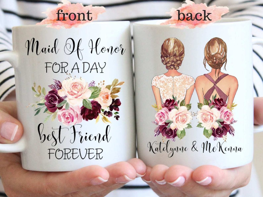 Custom Maid Of Honor Mug Will You Be My Maid Of Honor Mug Maid Of Honor Proposal