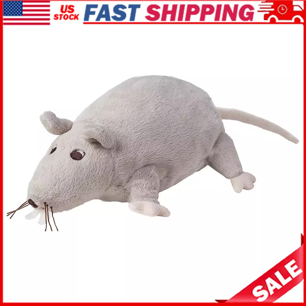 Soft Grey Gosig Ratta Rat Plush Stuffed Toy Cuddly Doll Gift