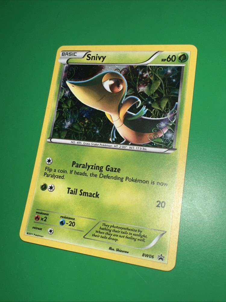 Pokémon TCG - Snivy Holo Black Star Promo BW06 Near Mint