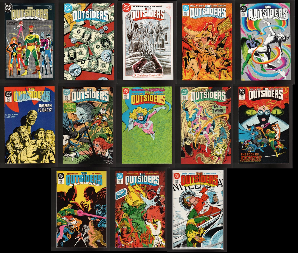 THE OUTSIDERS (9.6/9.8 NM+ AVG) #1,4,5,15-24 (LOT OF 13) DC COMICS 1986 CGC 'EM!