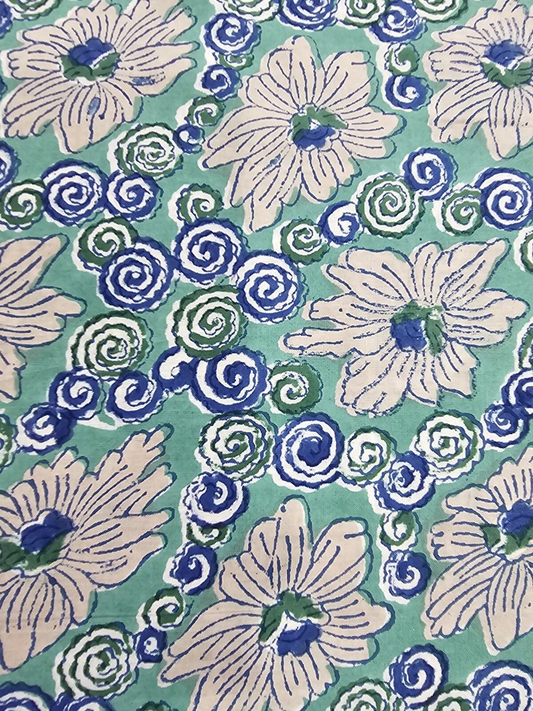 Handblock Print Cotton Fabric – Perfect for Indian Wear